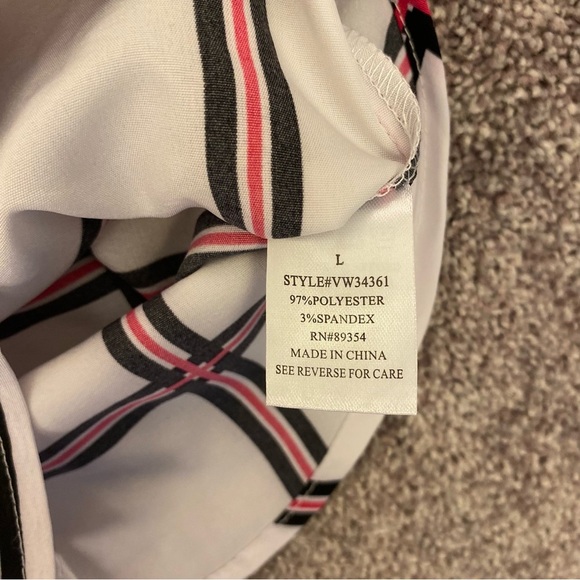 Adrienne Vittadini Women's Long Sleeves Button Up Top Roll Tab Sleeve Size L NWT - Picture 14 of 15